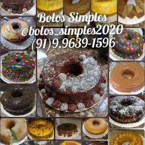 Imagem de capa para o Ebook Bolos Simples