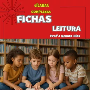Imagem de capa para o Ebook Fichas para leitura - sílabas complexas