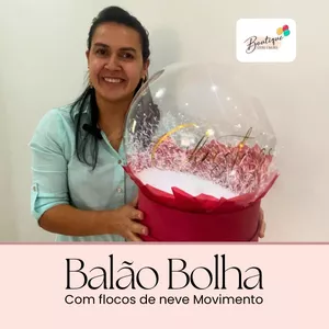 Imagem de capa para o Curso online Curso Balão Bolha com Flocos de Neve em Movimento