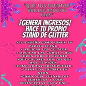 Imagen de portada para Curso online Stand de Glitter 