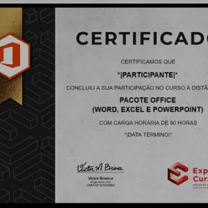 Imagem de capa para o Curso online curso completo pacote office