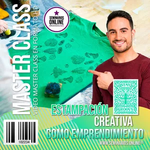 Imagen de portada para Curso online Estampación Creativa como Emprendimiento