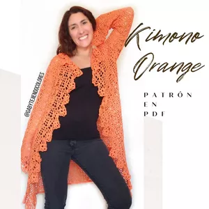 Imagen de portada para Ebook 🧶 Patrón Kimono a crochet diseño exclusivo
