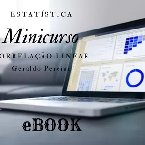 Imagem de capa para o Ebook Minicurso Correlação Linear - Estatística