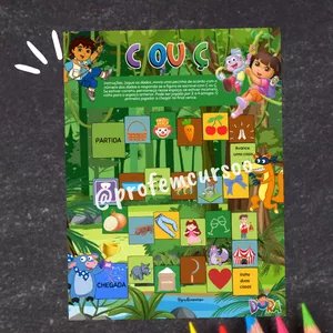 Imagem de capa para o Ebook Palavras na selva C ou Ç  Dora Aventureira 