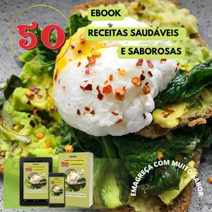 Imagem de capa para o Ebook Ebook Receitas Saudáveis e saborosas