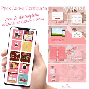 Imagem do curso PACK CANVA CONFEITARIA