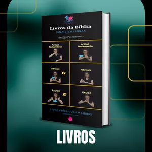 Imagem de capa para o Ebook Livros da Bíblia em Libras  N.T e A.T Ilustrado