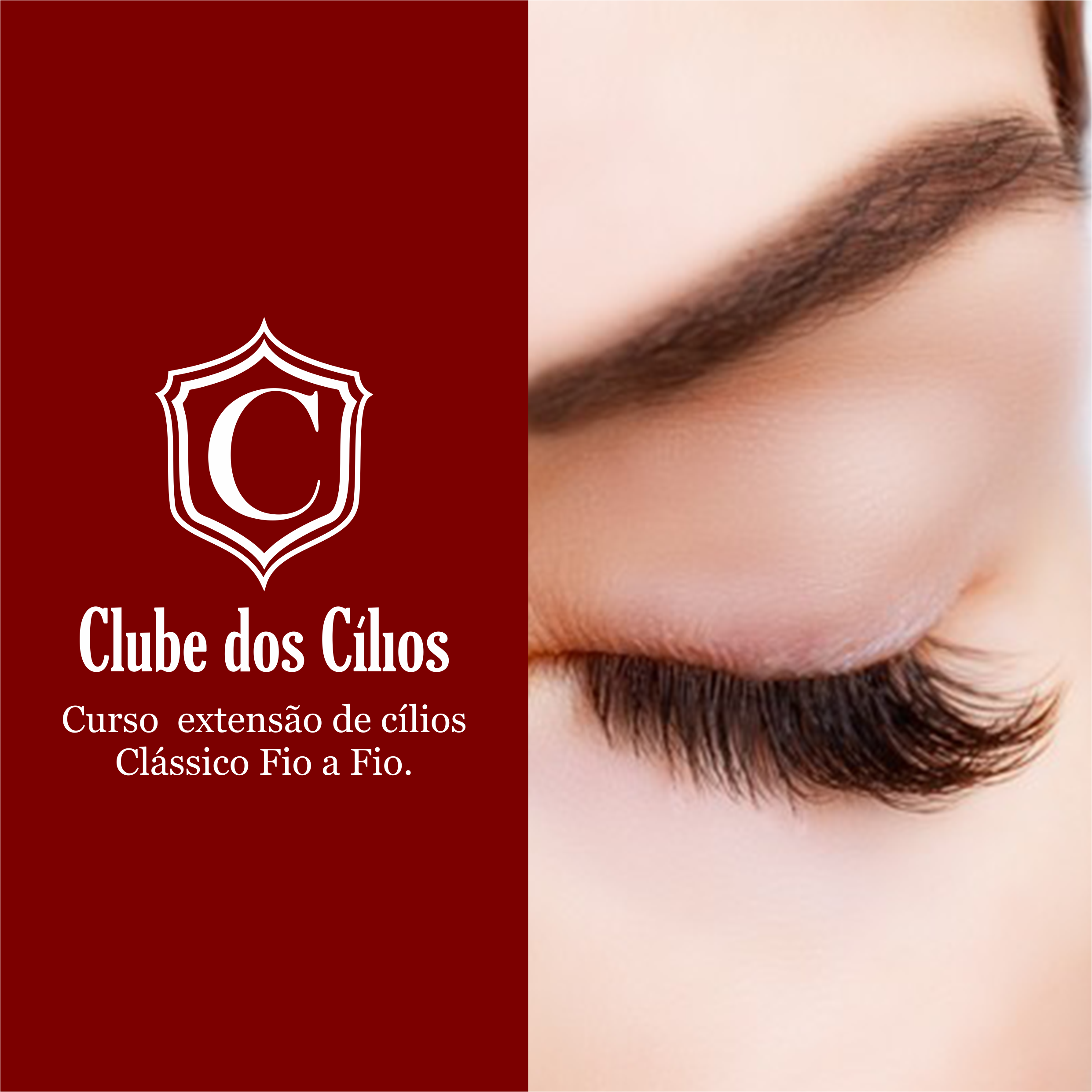 Imagem do curso EXTENSÃO DE CÍLIOS - CLÁSSICO FIO A FIO