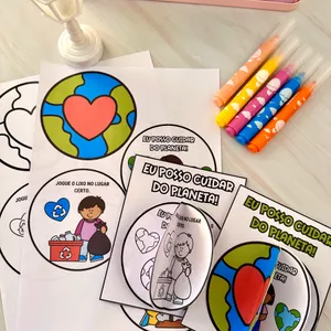 Imagem de capa para o Ebook Livrinho "Eu posso cuidar do planeta"
