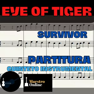 Imagem de capa para o Ebook Eye of Tiger (Survivor) - PARTITURA | Quinteto Instrumental