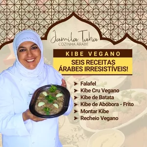 Imagem de capa para o Curso online Kibe Vegano: Seis receitas árabes irresistíveis!