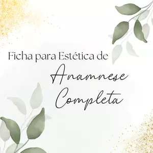 Imagem de capa para o Ebook Ficha de Anamnese Completa para Estética