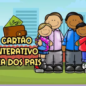 Imagem de capa para o Ebook Cartão interativo dia dos Pais