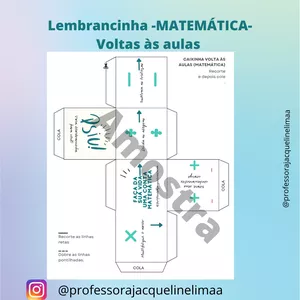 Imagem de capa para o Curso online LEMBRANCINHA-CAIXINHA MATEMÁTICA
