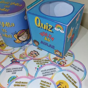 Imagem de capa para o Ebook Quiz Volta às aulas 📦💙Dinâmica Quebra-gelo