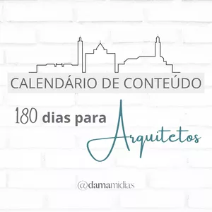 Imagem de capa para o Ebook CALENDÁRIO: 180 Ideias de Conteúdos para Arquitetos