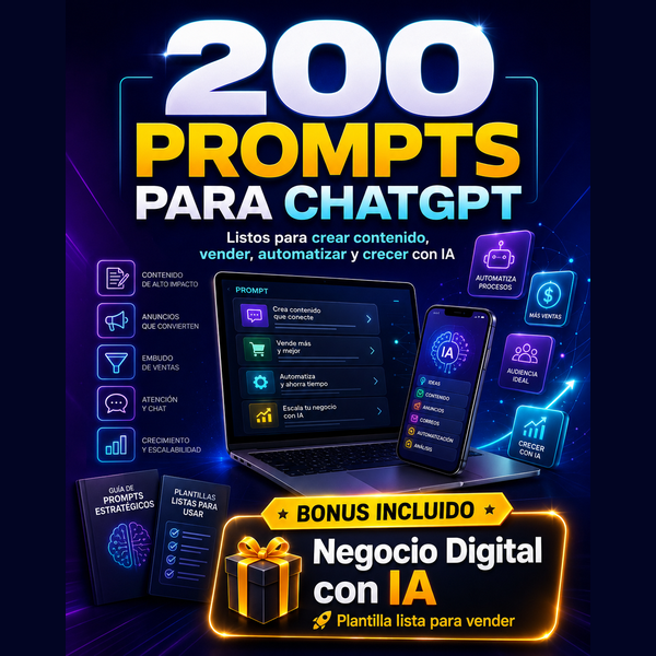 200 Prompts para ChatGPT
