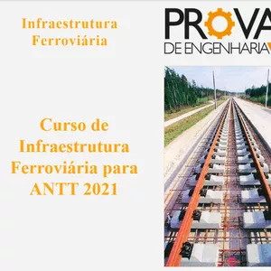 Imagem principal do produto Curso de Engenharia Ferroviária e Prova Resolvida da ANTT (cargo 13)