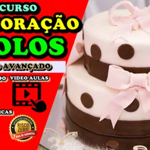 CURSO DE DECORAÇÃO DE BOLOS- COM CERTIFICADO