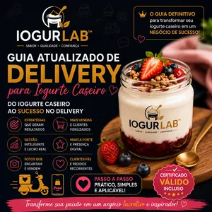 Imagem do curso MÉTODO IOGURLAB™ – IOGURTE CASEIRO GOURMET & DELIVERY