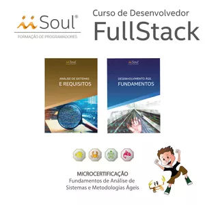 Imagem do curso Curso de Desenvolvedor FullStack - Fundamentos de Análise de Sistemas e Metodologias Ágeis - Microcertificação 4