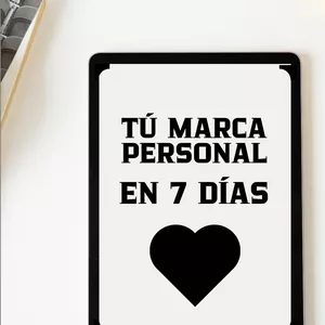 Imagen de portada para Ebook TÚ MARCA PERSONAL EN 7 DIAS + Guia 30 técnicas efectivas para brillar