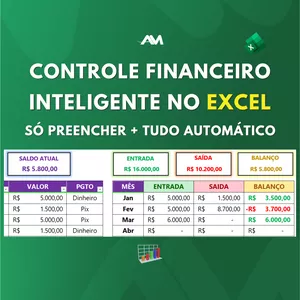 Planilha Controle Financeiro Pessoal Automatizado – Planilha Excel