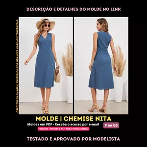 Imagem de capa para o Curso online ⭕ Best Week 2023 [Molde em PDF] - Chemise Nita