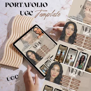 Imagen de portada para Ebook Plantilla de Portafolio UGC Canva 