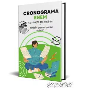 Imagem de capa para o Ebook Cronograma Enem + Modelo de Redação