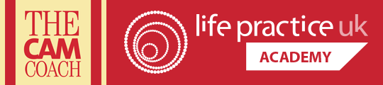 Life Practice Online Coaching Academy with the CAM Coach logo
