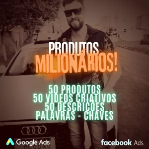 Imagem de capa para o Ebook 50 Produtos Milionários com criativos 