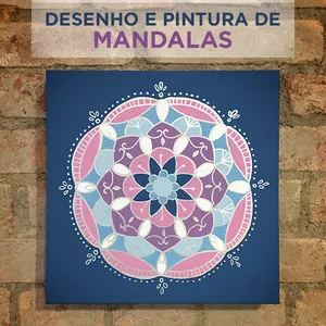 Imagem de capa para o Curso online Desenho e Pintura de Mandalas