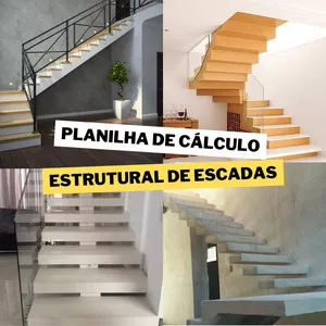 Imagem de capa para o Curso online Planilha - Cálculo estrutural de escadas de concreto armado.