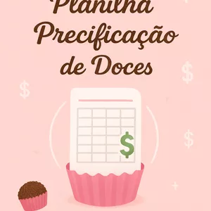 Imagem de capa para o Ebook Planilha de precificação de doces