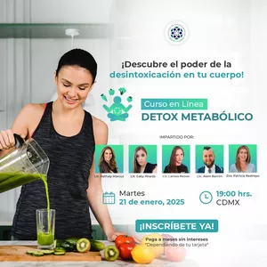 Imagen de portada para Curso online Curso detox metabólico 