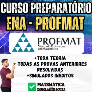 Imagem de capa para o Curso online 🎓 PREPARATÓRIO ENA PROFMAT 2025/2026 📅 Aulas Ao Vivo Toda Quinta | 19h às 21h30 | Douglas de Souza