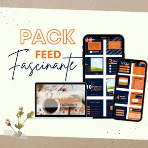 Imagem de capa para o Ebook PACK EDITAVEL FEED FASCINANTE