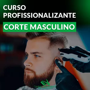 Imagem de capa para o Curso online Curso de Corte Masculino - Central Escola de Cabeleireiros