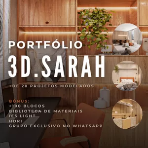 Imagem de capa para o Curso online Portfólio 3d.Sarah