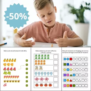 Imagen de portada para Ebook Paquete de matemáticas: tareas para el pensamiento lógico, el conteo y el reconocimiento de patrones (PDF, 140 páginas)
