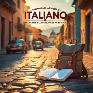 Imagem de capa para o Ebook Italiano para mochileiros: economize e se comunique na Estrada!