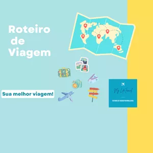 Imagem de capa para o Ebook Roteiro de Viagem Personalizado - 7 dias de viagem