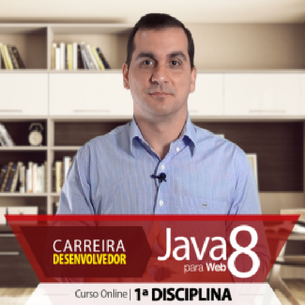 Imagem do curso Curso de Java 8 - Fundamentos Teóricos e Orientação a Objetos (1ª Disciplina)