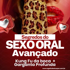 Imagem de capa para o Curso online Curso O Segredo do Sexo Oral Inesquecível Avançado: Kung Fu da boca e Garganta Profunda