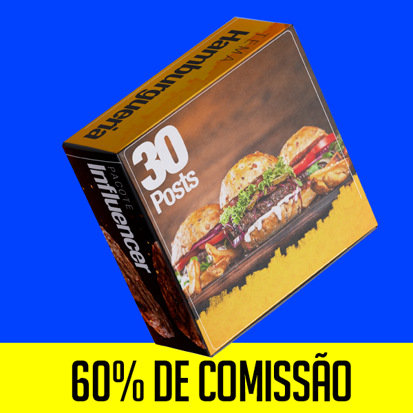Imagem do curso Pacote de Post para Hamburgueria - CMZ (30 Post)
