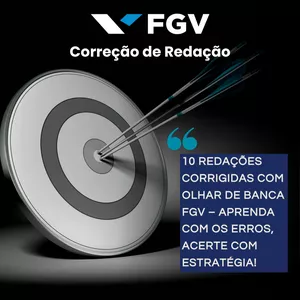 Imagem de capa para o Curso online Gabarite a Redação FGV: Curso com Correções Direcionadas e Estratégicas