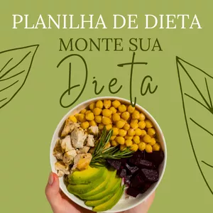 Imagem de capa para o Ebook Planilha de Dieta