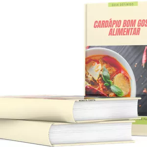 Imagem de capa para o Ebook Cardápio Bom Gosto Alimentar